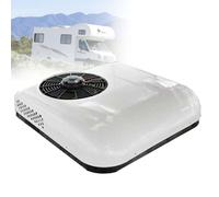 Aire Acondicionado de Techo Universal 12V/24V - Bajo Ruido, Eficiencia Energética y Enfriamiento Rápido para Autobuses, Semirremolques y Furgonetas Camper,12V-White