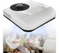 Aire Acondicionado de12V/24V DC para Caravanas, Autocaravanas, Techo de Cc, Aire Acondicionado Inteligente Todo En Uno, Enfriamiento Rápido Y Potente, Compresor Scroll Eléctrico,White-24V