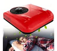 Aire acondicionado eléctrico para techo de camión/automóvil, aire acondicionado para techo de autocaravana, aire acondicionado eléctrico de 12V/24V para estacionamiento de autocaravanas Red-24V