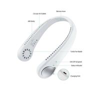 Aire acondicionado eléctrico pequeño para colgar en el cuello, portátil, con USB