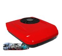 Aire Acondicionado En El Techo RV Aire Acondicionado, Todo En Uno Máquina 24V / 12V Refrigeración Coche para Minivans, Camión Excavadora, Autobús, Furgoneta - Rojo