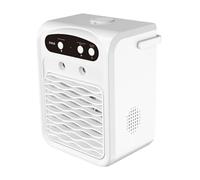 Aire acondicionado | Enfriador compacto de 3 velocidades con luz integrada, enfriador evaporativo portátil con otro, depósito de agua de 1 litro, altavoz inalámbrico,