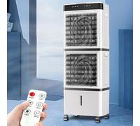 Aire Acondicionado Enfriador de pantano, Enfriador de Aire evaporativo con 4 Cajas de Hielo, oscilación de 120 °, Ventilador de refrigeración portátil con 3 velocidades para Dormitorio, Oficina en