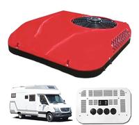 Aire Acondicionado Estacionamiento Para Vehículos Recreativos,12v/24v Dc,Compresor Aluminio Anticorrosión,Refrigeración Rápida,Perfecto Para Camping,12V-Red