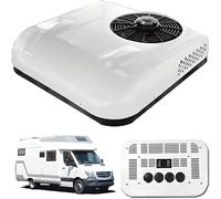Aire Acondicionado Estacionamiento Para Vehículos Recreativos,12v/24v Dc,Compresor Aluminio Anticorrosión,Refrigeración Rápida,Perfecto Para Camping,24V-White