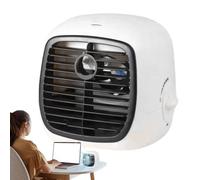 Aire acondicionado evaporativo portátil Humidificador de aire de mesa | Dispositivo de refrigeración silencioso ajustable USB con depósito de agua para camping, viajes, jardín, escuela, gimnasio