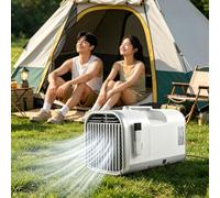 Aire acondicionado for vehículos recreativos,camping portátil,4400 a 5100 BTU,silencioso 4 en 1,evaporación automática,temporizador de 12 horas,control remoto de 60 a 88 °F,for tienda de campaña