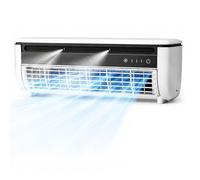Aire Acondicionado montado en la Pared, Unidad de Aire Acondicionado portátil, Ventilador de refrigeración sin perforación para Cocina Dormitorio, Unidad de CA con batería de Carga inalámbrica para