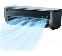 Aire acondicionado montado en la pared, unidad de aire acondicionado portátil, ventilador de refrigeración sin taladrar para cocina, dormitorio, batería de carga inalámbrica, unidad de CA para