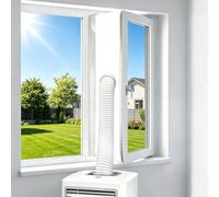 Aire acondicionado móvil, sellado de ventanas, 400 cm, sin taladrar, cubierta de ventana, aire acondicionado, resistente a roturas, parada de aire caliente, sellado de ventanas para aparatos de aire