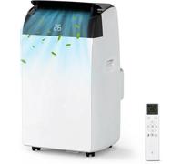 Aire acondicionado móvil, silencioso y ecológico, 3 en 1, 10,000 BTU, enfriamiento, deshumidificación, ventilar, R290, 2 velocidades, temporizador de 24 horas, pantalla digital, control remoto