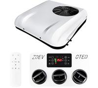 Aire acondicionado para camión, universal para techo de RV, silencioso, de enfriamiento rápido, para camiones ligeros, remolques, barcos, autocaravanas, tractores,White-12V