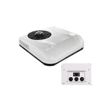 Aire Acondicionado para Techo de Caravana 2 en 1, 12V/24V DC con Refrigeración y Calefacción