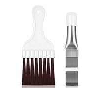 Aire Acondicionado Peine, 2 Peines de Aleta de Condensador de Aire Acondicionado, Cepillos de Limpieza de Aleta Cepillo de Batidor de Limpieza de Reparación Radiador Evaporador de Metal