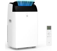 Aire Acondicionado Portátil 10000 BTU 3 En 1, Enfría, Deshumidificador 30L/Día y Ventilador 3 Velocidades, Silencioso, Pantalla Digital, Control Remoto, Temporizador 24H