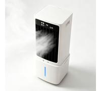 Aire acondicionado portátil 12L, ventilador enfriador evaporativo con mando, 3 velocidades, 3 modos, temporizador 12H, ahorro energético, unidad móvil con ruedas para hogar oficina dormitorio