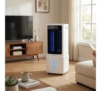 Aire acondicionado portátil 3 en 1, unidad de aire acondicionado evaporativo para habitación, ventilador de refrigeración sin ventana que expulsa aire frío con control remoto, 3 velocidades, temporiz