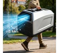 Aire Acondicionado portátil, 4500/5100 BTU de refrigeración para Autocaravana, Tienda de campaña, Caravana, Furgoneta, 3 en 1, Temporizador de 24 Horas, Mando a Distancia