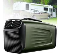 Aire Acondicionado Portátil 5200 BTU para Caravana Camping | Silencioso con Compresor, Bajo Consumo, Enfría hasta 10m², Temporizador 24H, para Tienda, Coche, Camión y Casa(Green)