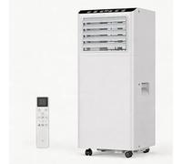 Aire Acondicionado Portátil 9000 BTU, 4-in-1 Climatizador Móvil 2.6 KW, Refrigeración, Deshumidificador, 2 Velocidades De Ventilador, Silencioso <52dB, 24H Temporizador, 45 M², Control Inteligente