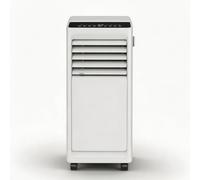 Aire Acondicionado Portátil 9000 BTU, Refrigeración por Compresor, Deshumidificador & Ventilador, 2 Velocidades, Mando a Través de Muros, Timer 24H & Ruedas para Dormitorio, Salón & Oficina