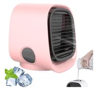 Aire Acondicionado Portátil, Aire Acondicionado Airabreeze, 3 Configuraciones De Velocidad, Enfriamiento Instantáneo En 90 Segundos, Funcionamiento Silencioso, Mini Aire Acondicionado Eficiente pink