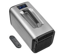 Aire Acondicionado Portátil, Aire Acondicionado Camping, Deshumidificación Sin Drenaje, 4 Modos De Funcionamiento Y Tres Velocidades Ajustables. Para Camping Y Tiendas De Campaña,IOG-1+-Silver