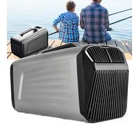 Aire Acondicionado Portatil, Aire Acondicionado Caravana, Tres Velocidades Ajustables, Con Controlador Y Asa Portátil, 4 Modos De Funcionamiento, Deshumidificación Sin Drenaje,IOG-1+-Silver