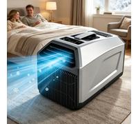 Aire Acondicionado portátil, Aire Acondicionado Exterior para Autocaravana, Tienda de campaña, Caravana, 4500/5100 Btu, 3 en 1, Temporizador de 24 Horas, Escape de Doble