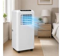 Aire Acondicionado Portátil, Climatizador con Compresor 3 en 1 y Modos de Refrigeración, Deshumidificación y Ventilación, Mando a Distancia, 3 Velocidades y Temporizador de 24 Horas 5000BTU