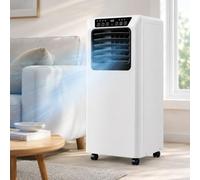 Aire Acondicionado Portátil, Climatizador con Compresor y Modos de Refrigeración, Deshumidificación y Ventilación, 3 Velocidades, Temperatura Ajustable de 16 a 30 °C 7000BTU