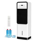 Aire Acondicionado Portátil Con 5 Modos Frío y Calor, Climatizador Evaporativo Con Función de Niebla Fría y Temporizador de 12 Horas, Enfriador de Aire para Hogar Oficina Salón y Dormitorio