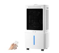 Aire Acondicionado Portátil con Depósito de 30L, 3 Modos y 3 Velocidades, Enfriador de Aire, Oscilación 60°, Ventilador de Enfriamiento Portátil para Camping, Dormitorio y Cocina