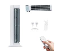 Aire Acondicionado Portátil Con Ventilador Sin Aspas, Enfriador De Aire Personal Recargable E Inalámbrico, Ventilador De Escritorio Oscilante Ultra Silencioso De Doble Modo Y 3 Velocidades(White)