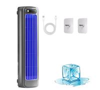 Aire Acondicionado Portátil Cooling Ace - Enfriador de Aire en Torre Sin Aspas Recargable por USB con 3 Velocidades Ajustables, Unidad de Aire Acondicionado Personal Silenciosa para Escritorio blue
