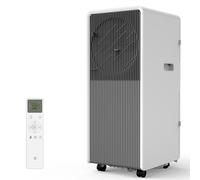 Aire acondicionado portátil de 14,000 BTU, unidad de CA 3 en 1, potente aire acondicionado silencioso e inteligente que se enfría a 750 pies cuadrados con control remoto, modo de secado