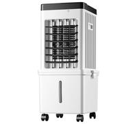 Aire acondicionado portátil de 15 litros, 75 W, enfriador de aire evaporativo con depósito de agua extraíble, temporizador de 15 horas, 3 modos y 3 velocidades (modelo de control remoto)