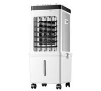 Aire acondicionado portátil de 15 litros, 75 W, enfriador de aire evaporativo con depósito de agua extraíble, temporizador de 15 horas, 3 modos y 3 velocidades (modelo mecánico)
