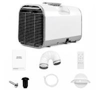Aire Acondicionado portátil de 4000 BTU, Unidad de Aire Acondicionado silenciosa 4 en 1 con bajo Consumo de 420 W, para Uso Interior y Exterior, Aire Acondicionado sin Ventana para Tienda de