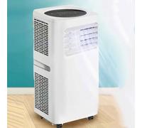 Aire acondicionado portátil de 7000 BTU con control remoto, temporizador de 24 horas, 2 velocidades, 3 modos, kit de ventana, fácil instalación sin pared, soluciones de refrigeración para el hogar y
