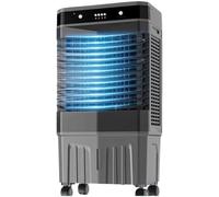 Aire acondicionado portátil de bajo consumo con control remoto, oscilación de 120°, tanque de agua de 50 L, temporizador de 12 horas, ventilador de refrigeración para habitación, caravana