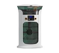 Aire acondicionado portátil, enfriador de aire evaporativo pequeño de 880 ml, aire acondicionado portátil pequeño USB, refrigeración por hielo, 3 velocidades bastante, 7 colores ajustables, luz