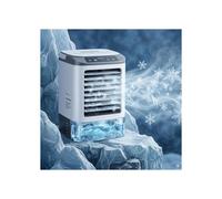Aire acondicionado portátil, enfriador evaporativo de 4 velocidades sin manguera de escape, bandeja para cubitos de hielo, función de nebuli