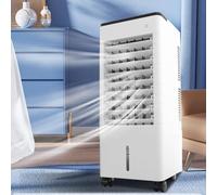 Aire Acondicionado portátil evaporativo con Ventilador silencioso de 3 velocidades, Temporizador de 12 Horas, Gran depósito de Agua y Unidad de Aire Acondicionado para do