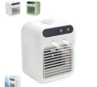 Aire Acondicionado portátil Glacier Breeze, el Mejor de 2025. Mini Aire Acondicionado portátil Glacier Breeze con Tanque de Agua de 500 ml y Dos boquillas. Ideal for el hogar, el Dormitorio(White)