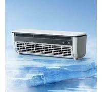 Aire acondicionado portátil inalámbrico con batería de 6000 mAh y carga inalámbrica, sin instalación, refrigeración silenciosa para RV, dormitorio, oficina, campamento (color: blanco)