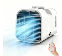 Aire acondicionado portátil, Miniunidad de aire acondicionado | Enfriamiento rápido, con control remoto, Unidad de aire acondicionado portátil 4 en 1 de bajo consumo(1300W (4400BTU))