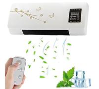 Aire acondicionado portátil montado en la pared, ventilador de calefacción y sistema de viento natural, unidad combinada inteligente sin conductos con control remoto(B)