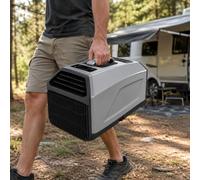 Aire Acondicionado portátil para autocaravanas, Enfriador de Aire Compacto para Tiendas de campaña, Furgonetas y Camiones, Temporizador de 24 Horas, 3 velocidades, 36 dB,