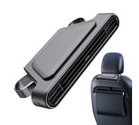 Aire acondicionado portátil para coche - Ventilador de 5 hojas recargable mediante USB | Motor silencioso sin escobillas con diseño sin hoja de 3 modos | Ventilador para asiento de coche - Viaje en